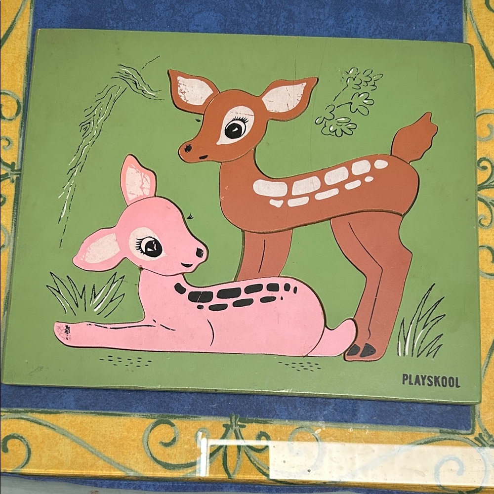 Vintage Playskool Wooden Puzzle